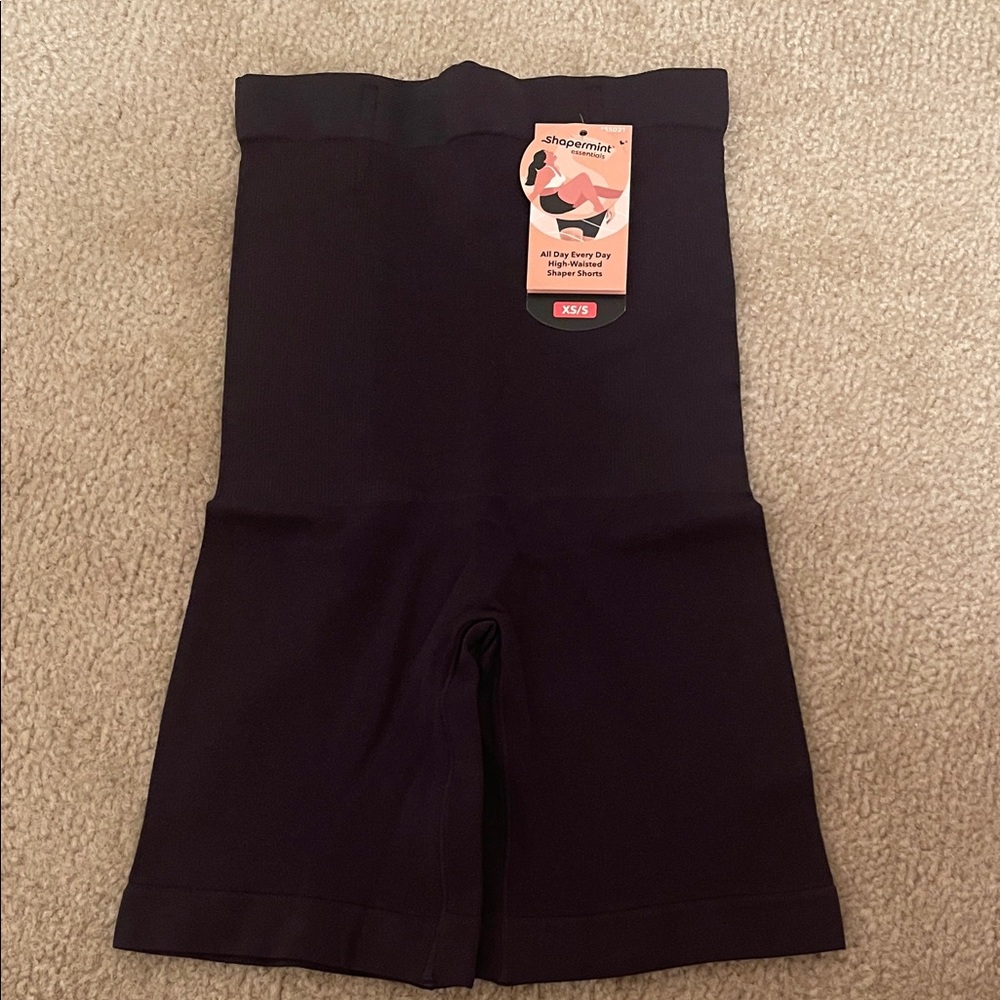 Shapermint All Day Every Day Black High-Waisted Shaper Shorts - Picture 2 of 8